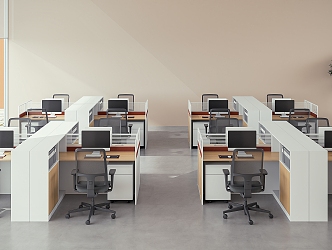 Open office area 3d model