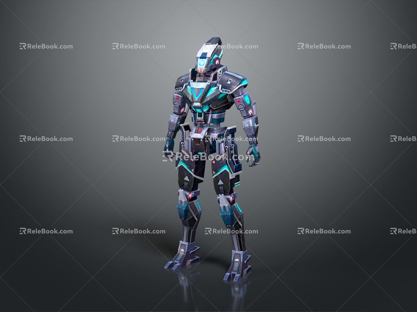 Mecha Warrior Sci-Fi Soldier Sci-Fi Warrior Mecha Soldier 3d model