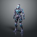 Mecha Warrior Sci-Fi Soldier Sci-Fi Warrior Mecha Soldier 3d model