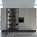 Modern Kitchen Interior Design With White Cabinets Island Counter And Appliances
