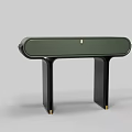 Green Inflatable Model With Black Legs And Gold Accent Decorative Design