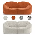 Contemporary Sectional Sofa With Plush Fabric Stitched Detailing And Multiple Color Options