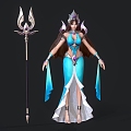 Ocean Goddess Game Characters Anime Characters 3d model