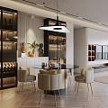 Modern Living Dining Room Interior Design with Large Windows Sofa Pillows Coffee Table and Textured Wall