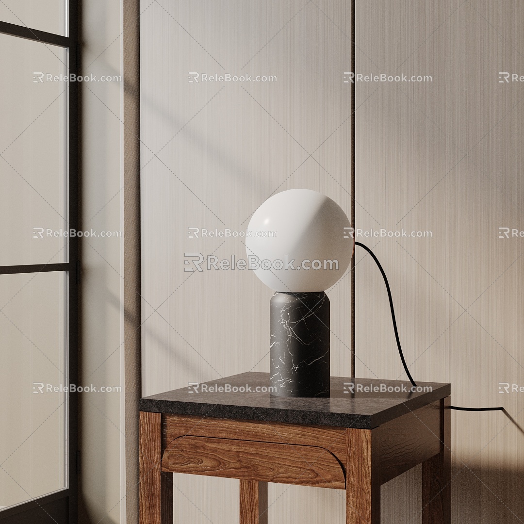 Modern table lamp 3d model