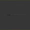 Fantasy Style Sword with Metallic Blade Ornate Golden Accents and Intricate Hilt Design