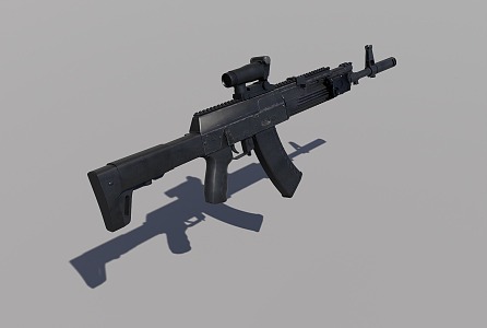 The AK12 gun 3d model