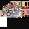 Colorful Amusement Playground With Various Rides Slides Game Areas And Kid Friendly Zones