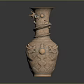 Traditional Copper Cup With Intricate Dragon Carvings And Classic Design