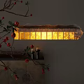 embedded gypsum lamp embedded gypsum decorative gypsum lamp stair step lamp dry branch 3d model