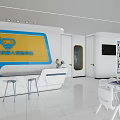 Spacious Kindergarten Children's Science Technology Experience Hall With Interactive Display Areas And Educational Facilities