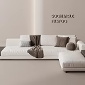 Modern Multiplayer Sofa 3d model