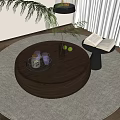 Coffee table ornaments books 3d model