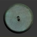 Ancient Bronze Sculpture Carving With Lid Ring Handles Greenish Patina And Decorative Patterns