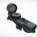 Tactical Rifle Scope With Adjustable Knobs Lens Covers And Mounting Base