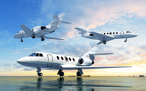 modern aircraft 3d model