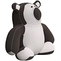 Soft Black And White Plush Panda Stuffed Toy For Kids Cuddly Gift