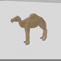Camel Stuffed Toy With Plush Texture Standing Pose And Natural Color