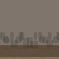 Assorted Glassware Collection Featuring Wine Glasses Champagne Flutes Water Glasses On Wooden Tabletop