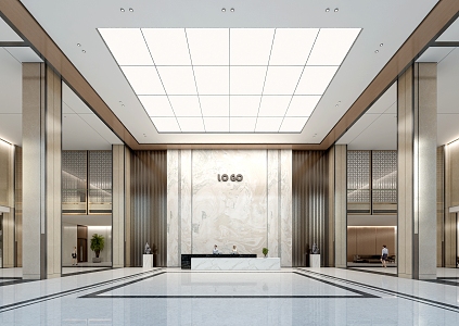 Service Hall Office Hall Hotel Hall 3d model