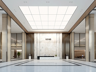 Service Hall Office Hall Hotel Hall 3d model