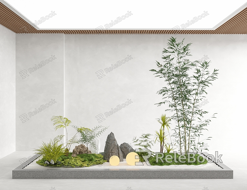 Modern landscape sketch interior landscape landscaping courtyard landscape sketch landscape tree model