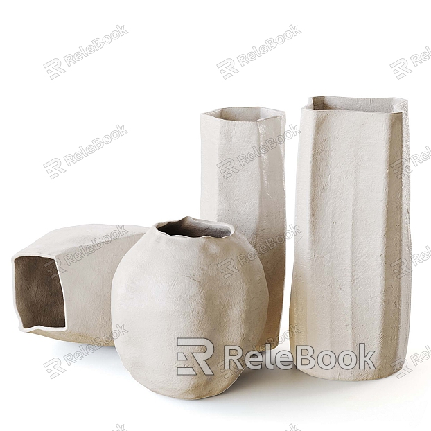 Ceramic Vase Pottery Pot Utensils model