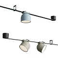 Track Mounted Downlights And Spotlights In Various Colors For Modern Interior