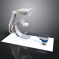 Advanced Medical Imaging Equipment With Mechanical Arm Examination Table And Control Panel