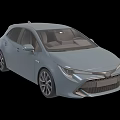 Silver Modern Compact Hatchback With Sleek Body And Sporty Alloy Wheels