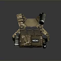 Military Tactical Weapon Vest With Camouflage Design Medic Pouch And Ammunition Pouches