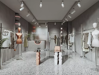 Modern Clothing Store Clothing Store Women's Clothing Store 3d model