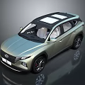 Modern Stylish SUV With Black Roof Sunroof And Silver Exterior Finish
