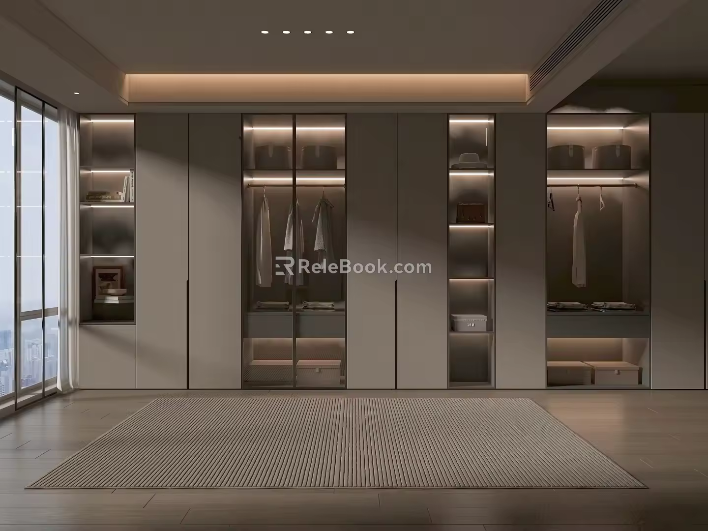 Modern style wardrobe 3d model
