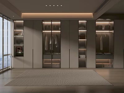Modern style wardrobe 3d model