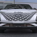 Chery White SUV With Modern Mesh Grille And Black Gold Wheels Design