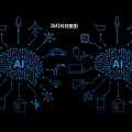 2024 AI Tech Projection Circuit Board Hanging Decor with Microphone Plane Car House