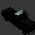 Vintage Green And Black Classic Truck With Rusty Exterior Design