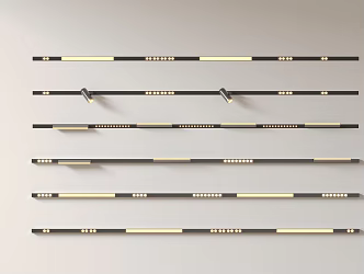 Modern Minimalist Downlight Spotlight Magnetic Suction Track Spotlight Extra-mounted Steering Spotlight Linear Lamp Internal Embedded Spotlight Grid Lamp 3d model