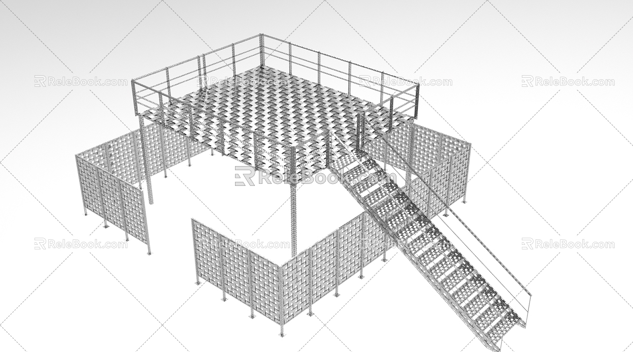 Wire Weaving Industrial Scene Modeling Creative Modeling 1012 3d model