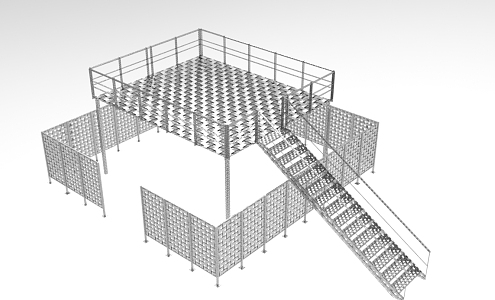 Wire Weaving Industrial Scene Modeling Creative Modeling 1012 3d model