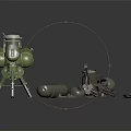 modern robot tower defense robot automatic defense robot tower defense 3d model