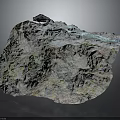 Natural Decorative Stone With Irregular Shape Colorful Texture And Green Blue Details