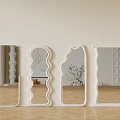Full-length mirror Cream style mirror 3d model