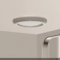Modern Round Ceiling Light With Grid Pattern Shade Soft Illumination For Interior