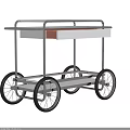 Modern Mobile Kitchen Cabinet Cart With Storage Drawer Metal Frame White Top And Black Wheels