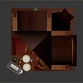 Christmas Themed Interior Design With Christmas Tree Table Candles Plates And Archway