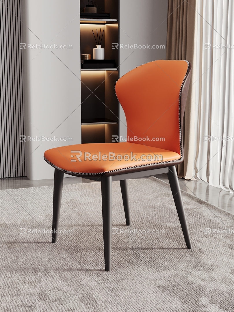 modern dining chair sewing chair 3d model