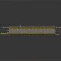 Abandoned Industrial Pipeline Area With Green Moss Red Pipes Concrete Walls And Broken Ground