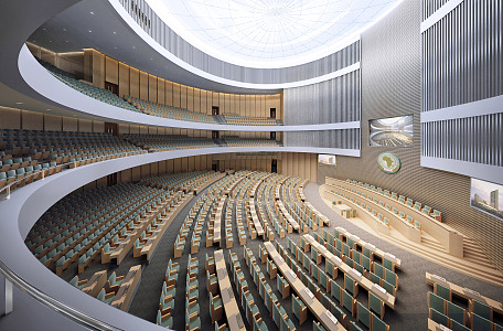 Modern Conference Hall 3d model